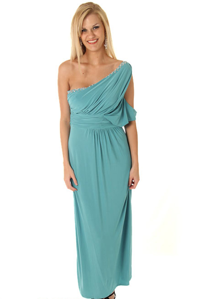 DHStyles.com DHStyles Women's Jade Stunning Cold Shoulder Goddess Dress - Medium